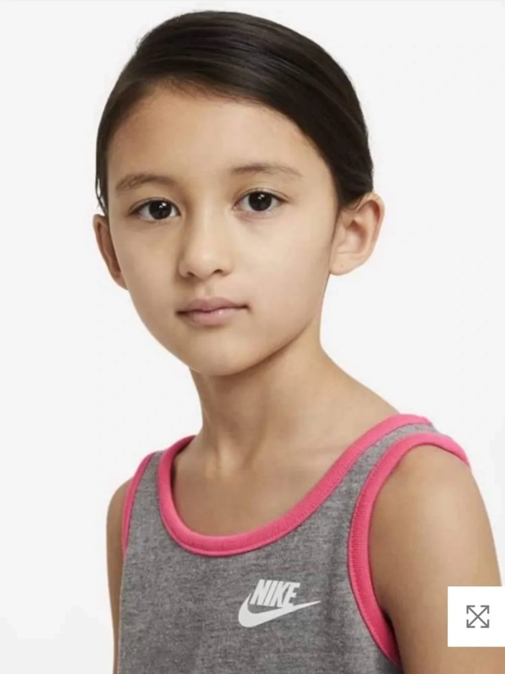 Nike Girls Sportswear Cargo Jumpsuit - Grey Pink Teal Colorblock Sz L or 6X